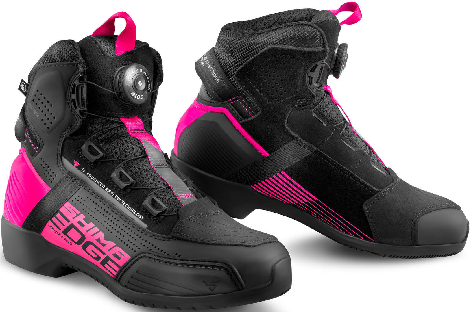SHIMA Edge Vented Dame Motorcykel Sko sort/pink 39 Figur 1