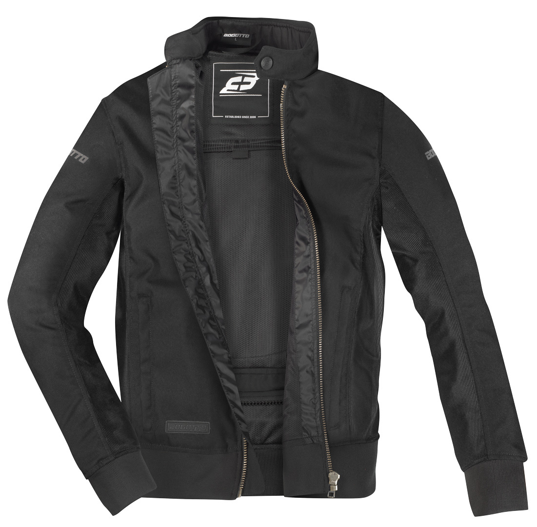 Bogotto Drift-R Air Mesh Motorcykel Textil Jacka svart S Figur 4