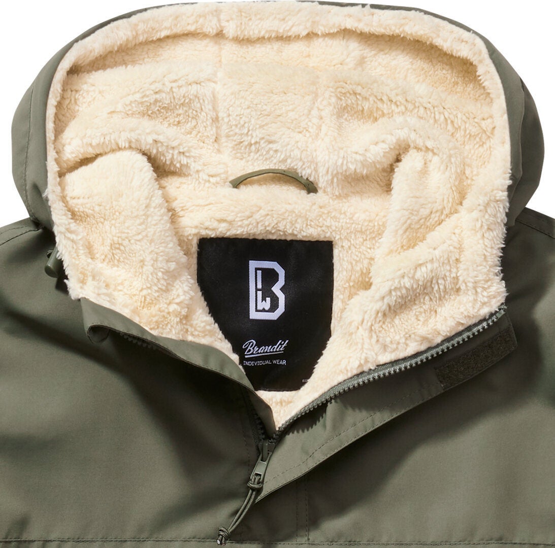 Brandit Windbreaker Sherpa Jacket olive XL Figure 3