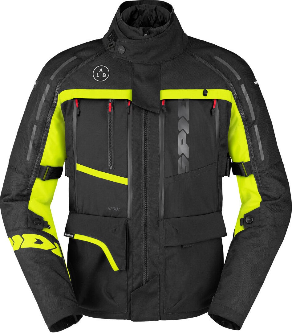 Spidi 4 Season V3 H2Out waterproof Textile Jacket black/grey/fluo-yellow 3XL Figure 1