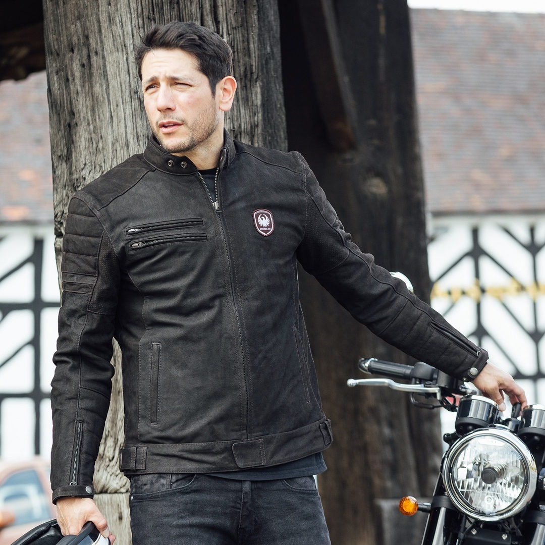 Merlin Alton II D3O Motorcycle Leather Jacket black 3XL Figure 3