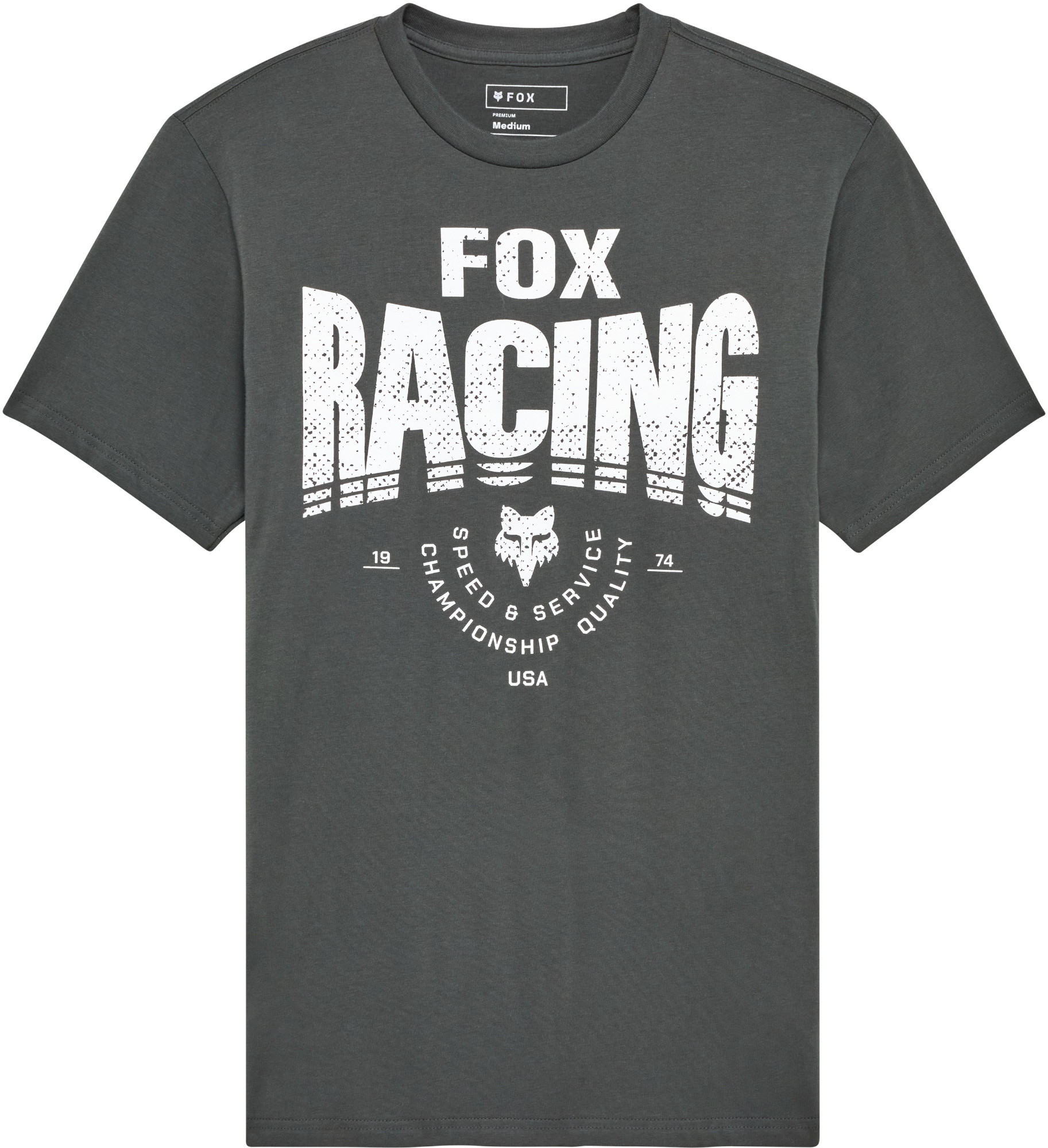 FOX Tread Premium T-Shirt dunkelgrau/weiß M Abbildung 1