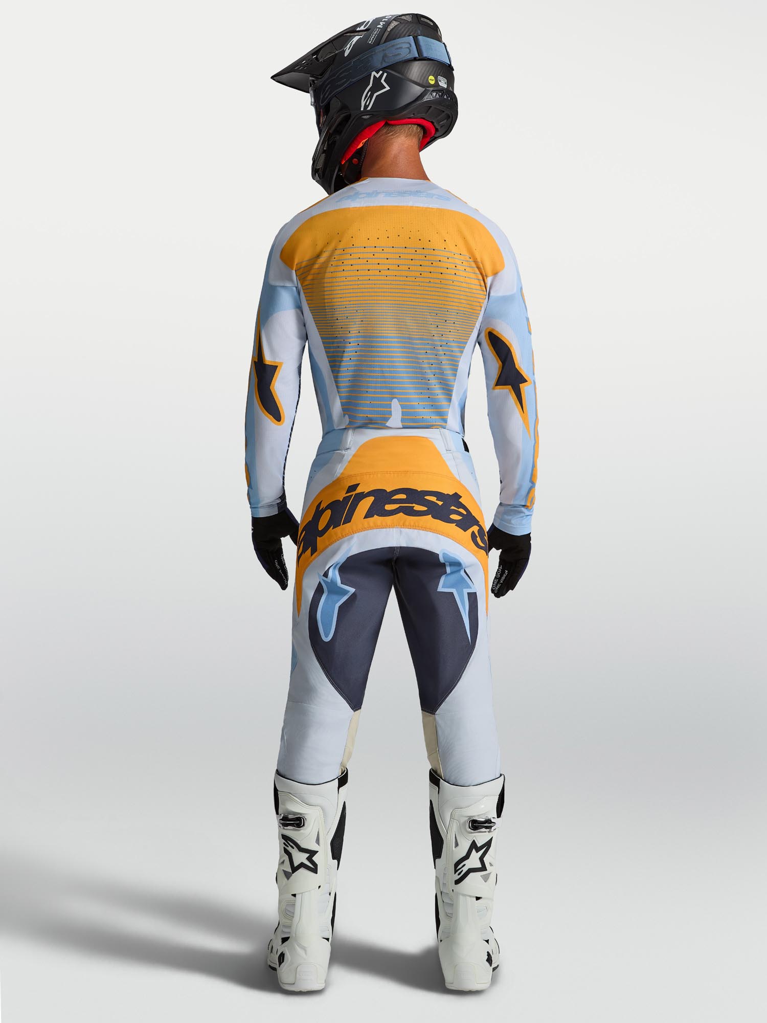 Alpinestars Techstar Maven Pantalon de motocross bleu/orange/noir 38 Figure 7