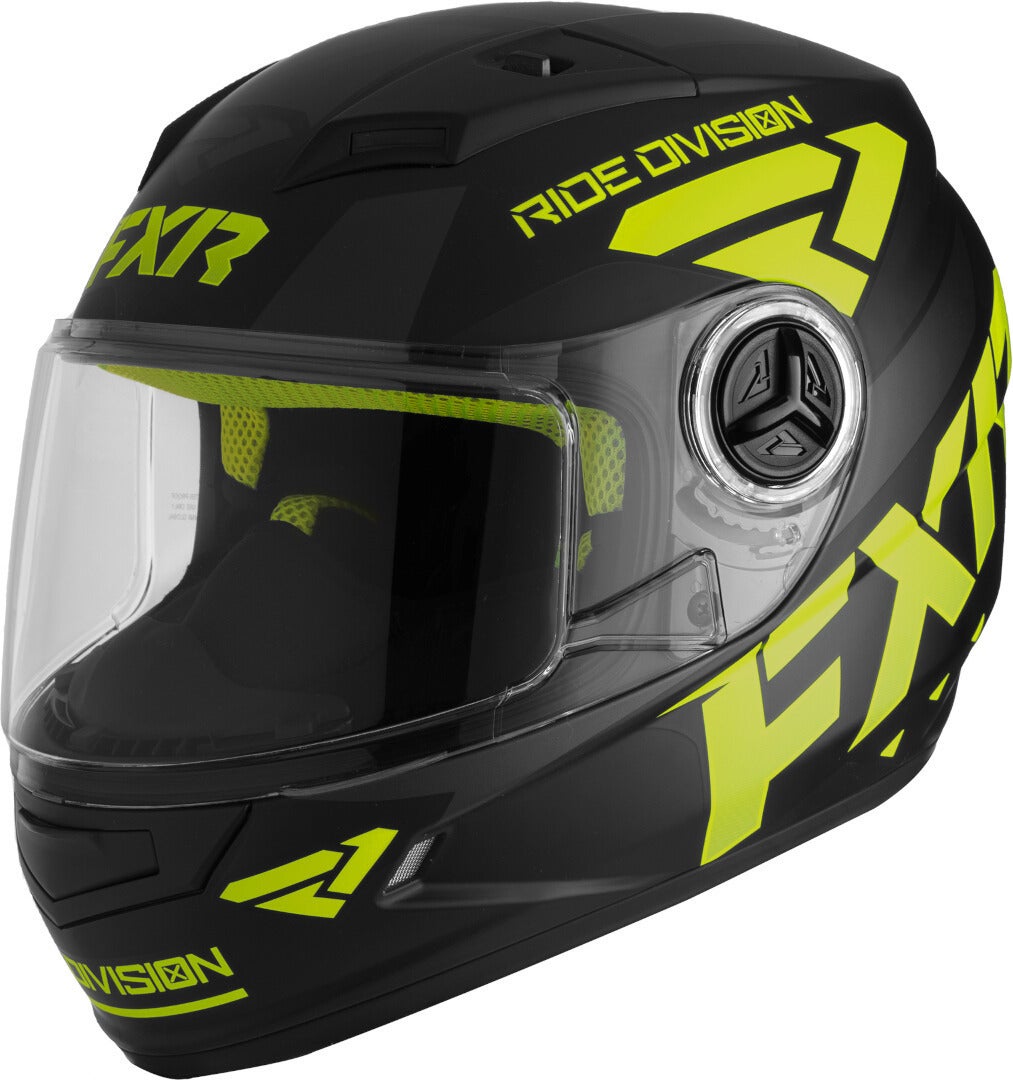 FXR Nitro Core Youth Capacete de Snowmobile preto fosco/amarelo L (53/54) Figura 1