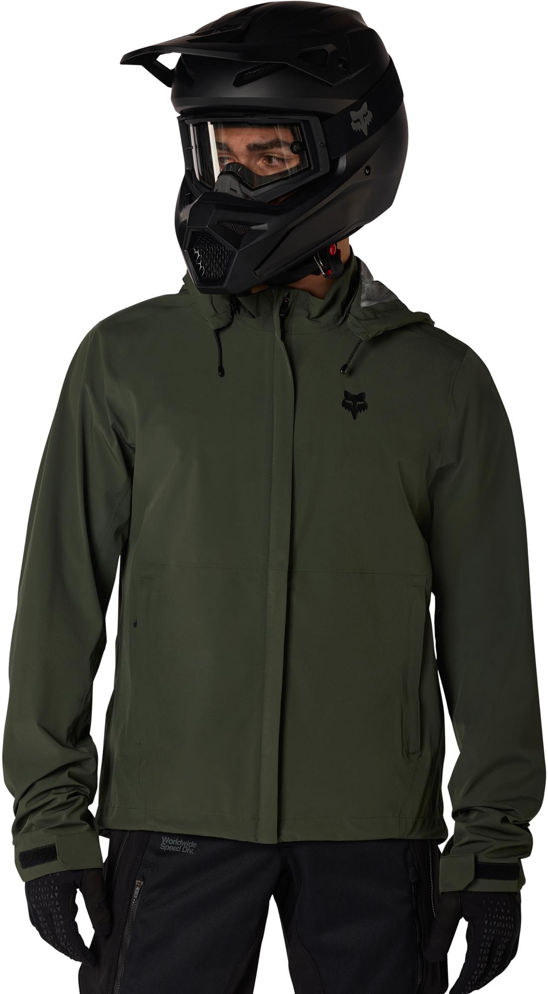 FOX Ranger Off-Road Packable Veste de pluie de motocross Vert foncé M Figure 3