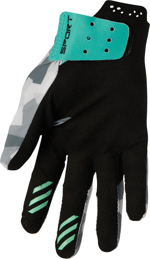 Thor Sportmode Shadow Dame Motocross Handsker grøn/grå XL Figur 3