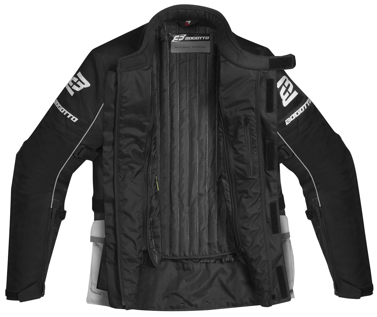 Bogotto Tampar Tour waterproof Motorcycle Textile Jacket black 3XL Figure 3