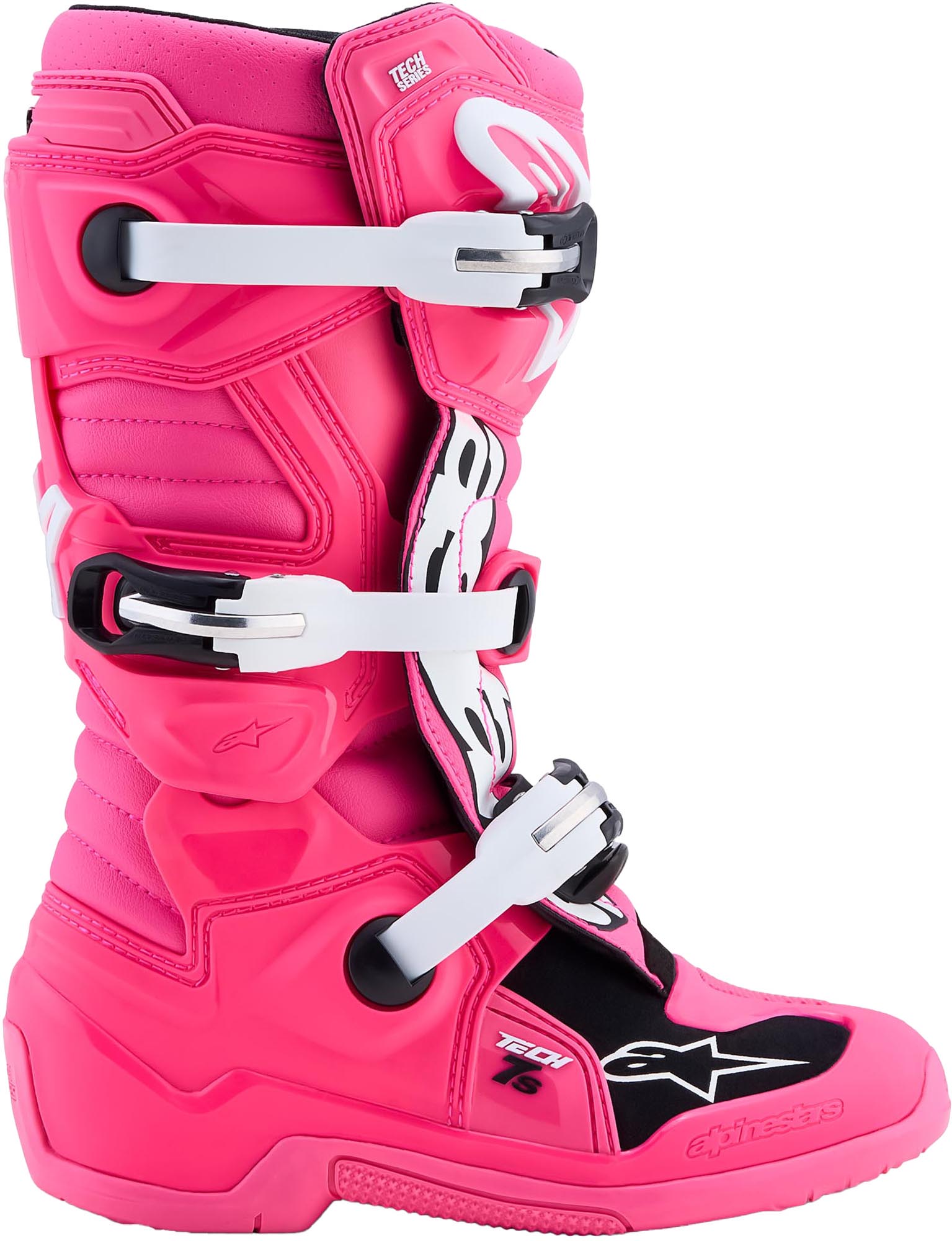 Alpinestars Tech 7S Botas de Motocross Juvenil preto/branco/rosa 6 Figura 5
