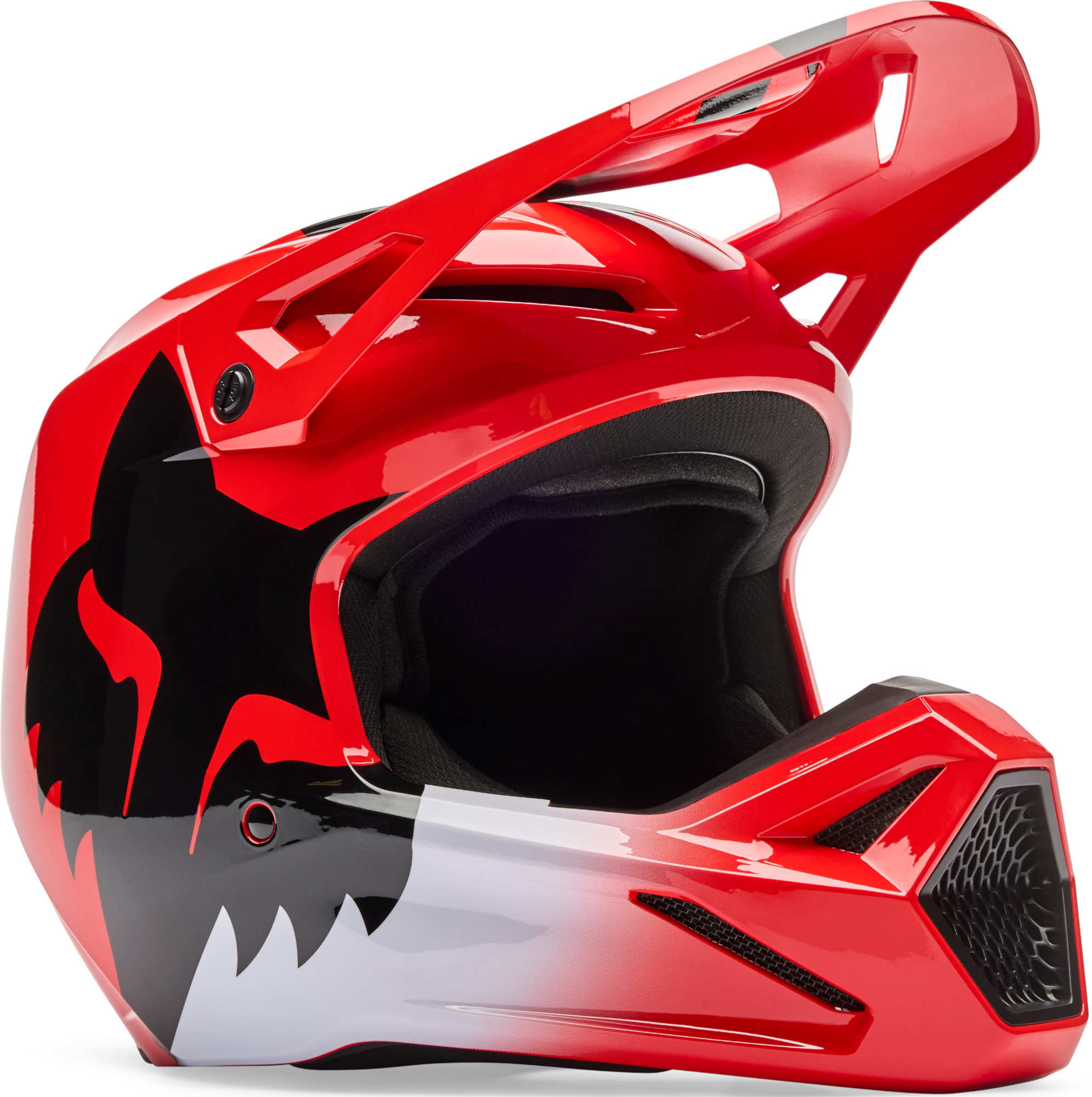 Fox Unisex Kids Red V1 Shield Youth Motocross Helmet