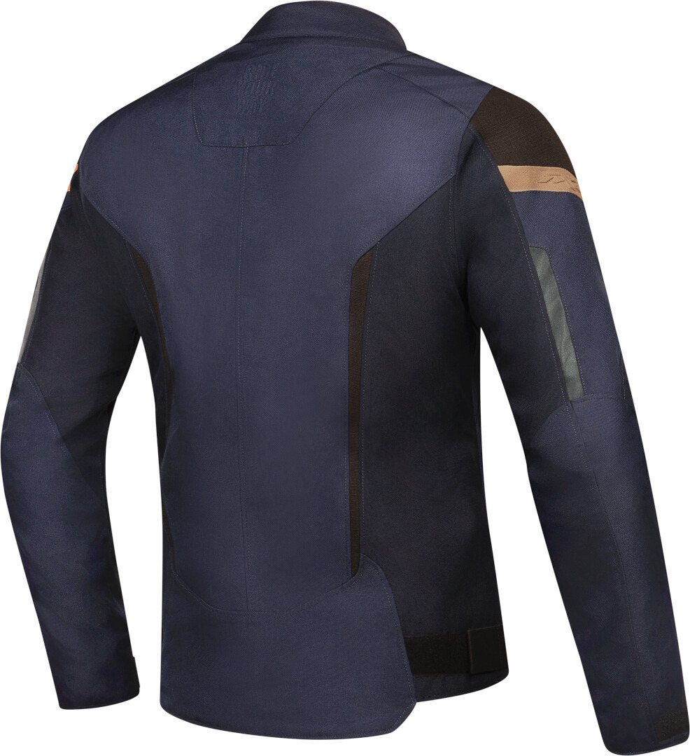 Ixon Striker Retro Waterproof Motorcycle Textile Jacket black/navy blue/brown S Figure 2