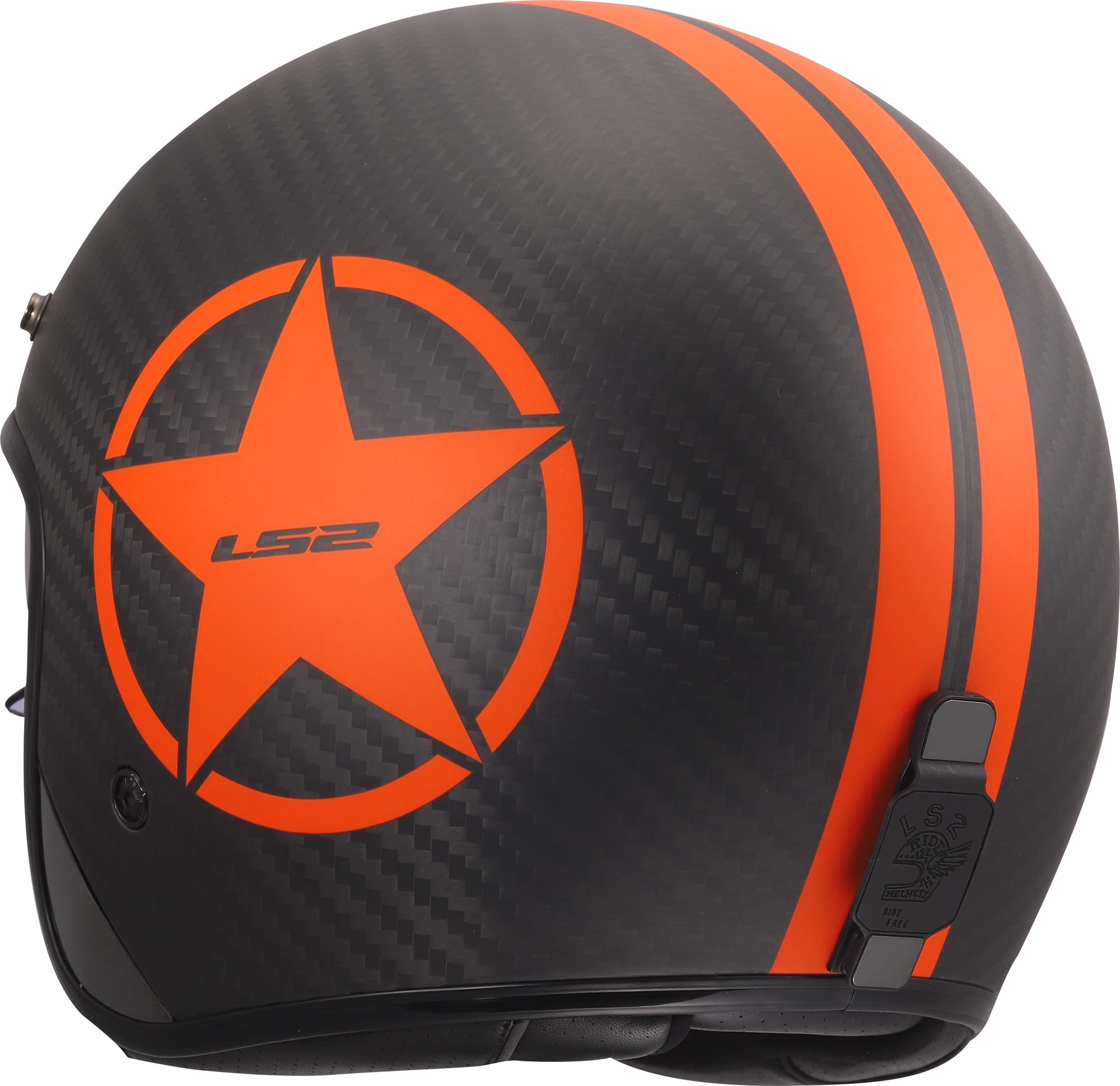 LS2 OF601 Bob II Carbon Star Casco aperto arancione XXL (63/64) Figura 3