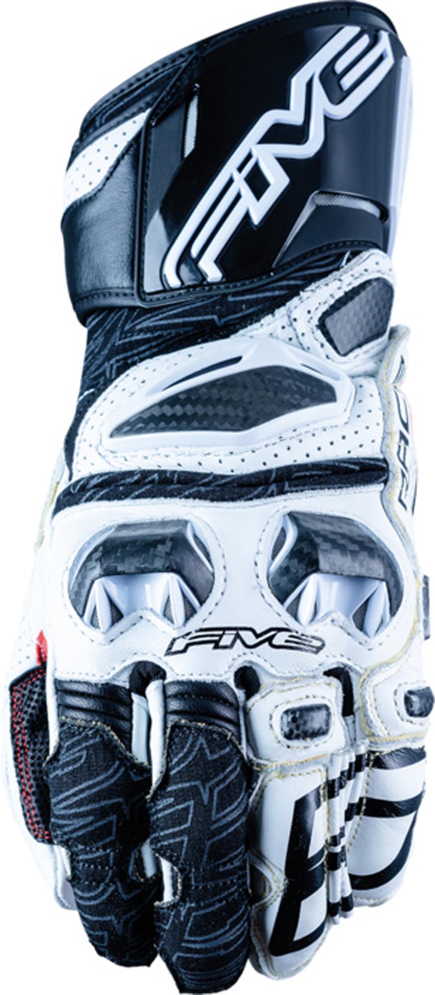 Five RFX Race Guantes de moto Blanco L Figura 1