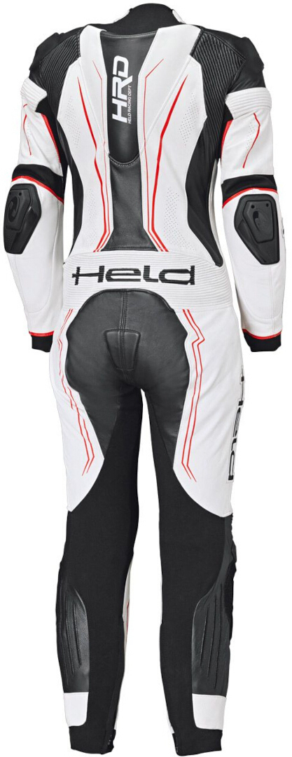 Held Ayana 3 1-delad Damer Motorcykel Läder Kostym vit/svart/röd 34 Figur 2