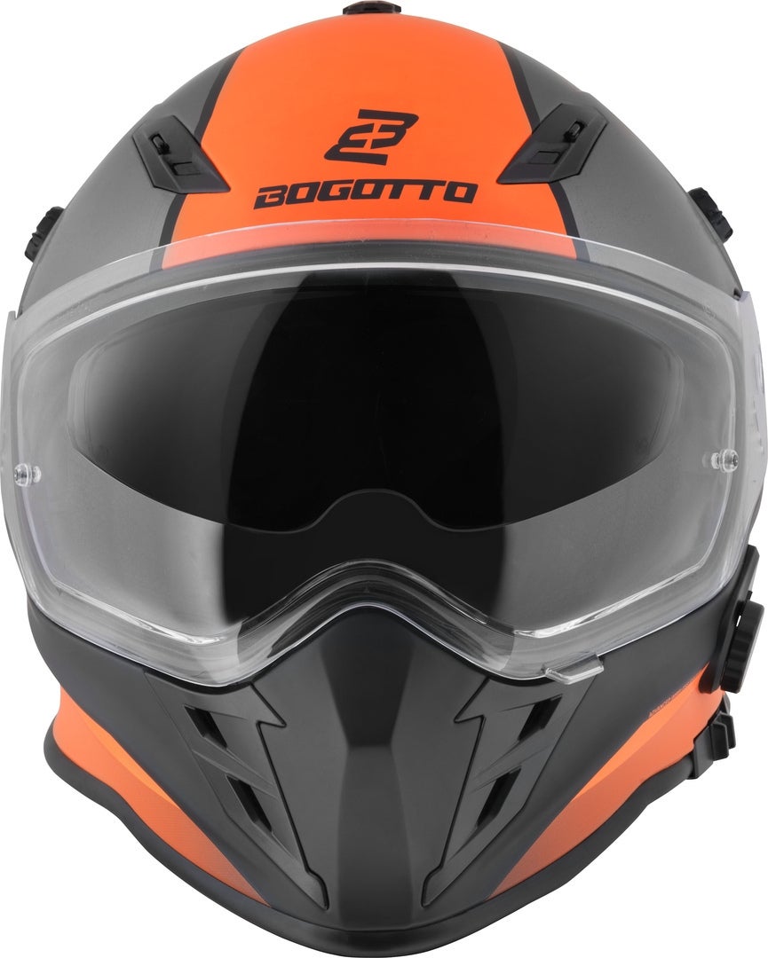 Bogotto H331 BT Tour EVO Bluetooth Enduro hjelm sort mat/grå/orange XL Figur 11
