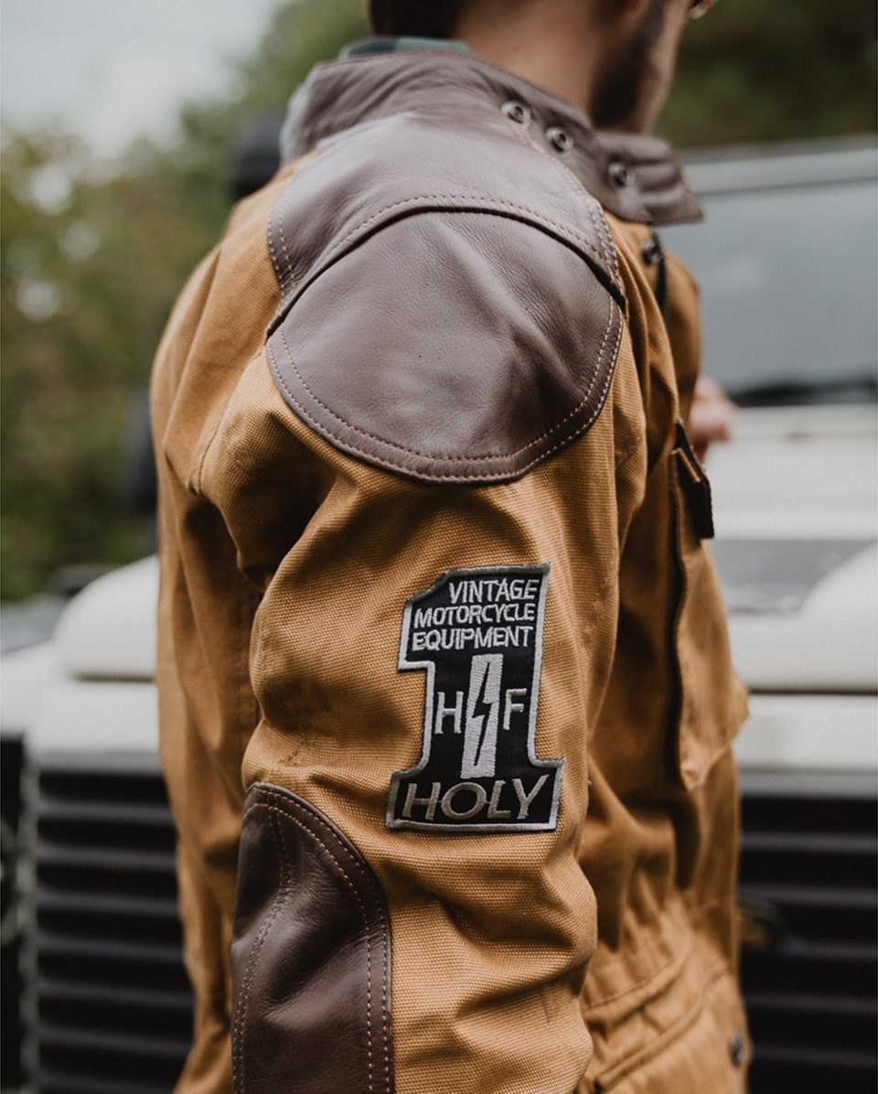 HolyFreedom Quattro Waxed Evo Motorrad Textiljacke hellbraun (camel) L Abbildung 9