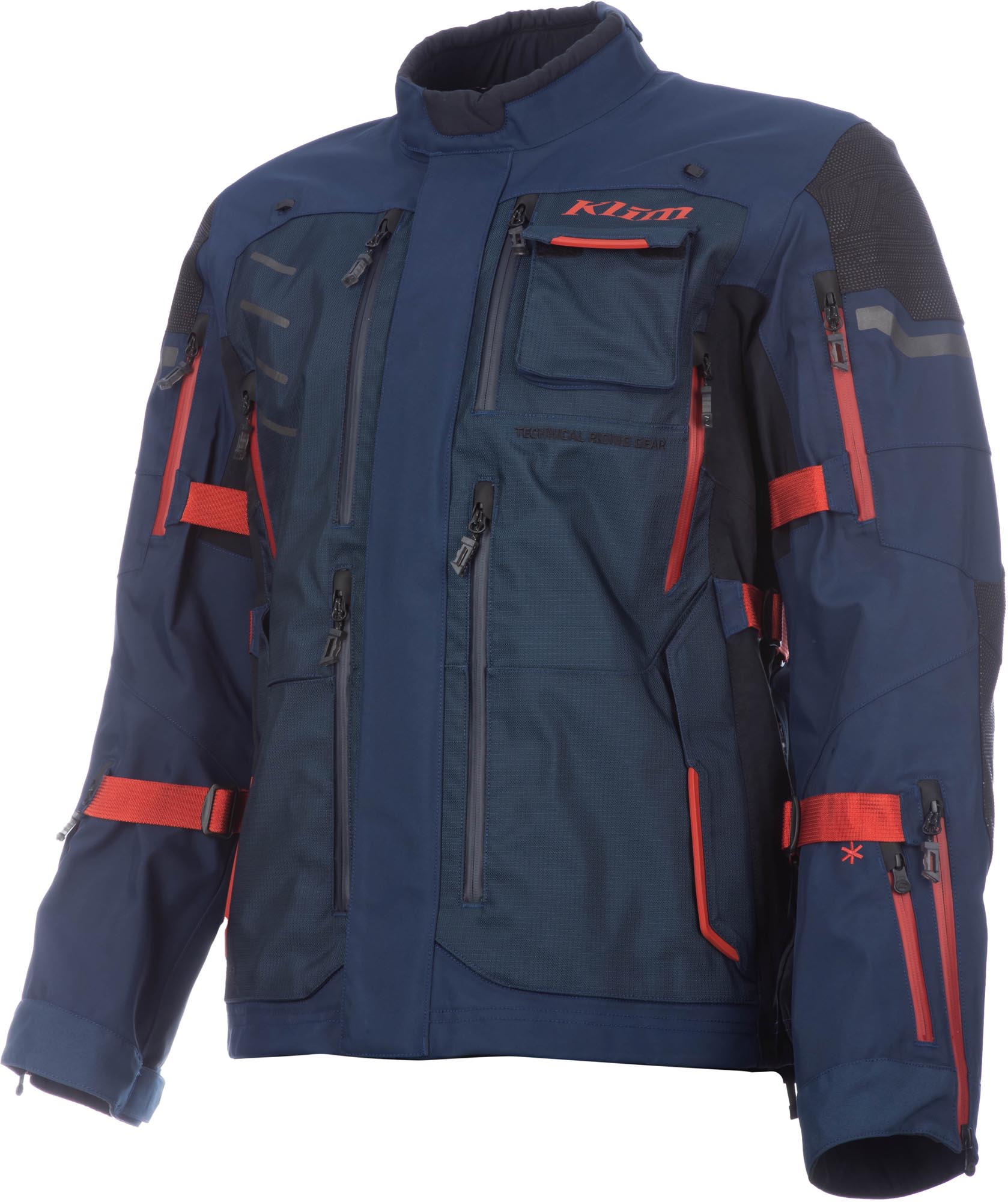 Klim Badlands Pro Rogue Gore-Tex Motorcycle Textile Jacket blue/red Long 2XL Figure 1