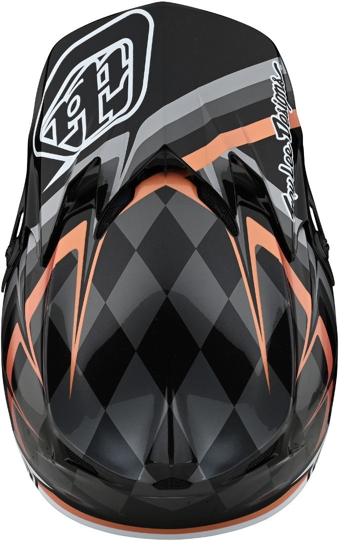 Troy Lee Designs SE4 Warped Polyacrylite MIPS Motocross hjelm Sort S (55/56) Figur 2