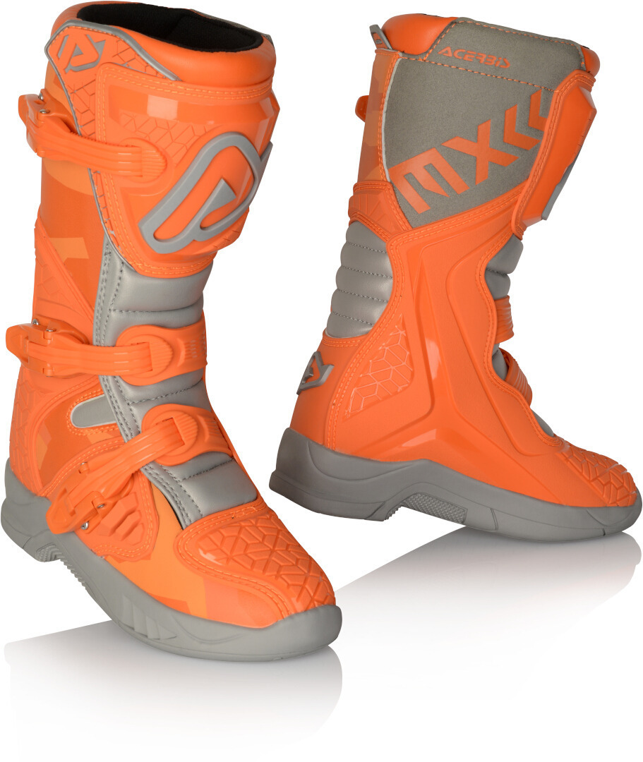 Acerbis X-Team Kinder Motocross Stiefel grau/orange 36 Abbildung 1