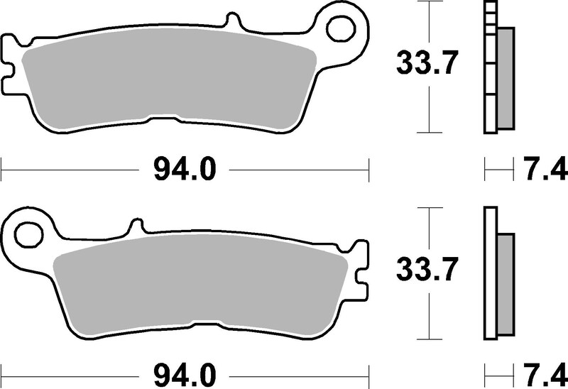 Brembo S.p.A. Sintrade metallbromsbelägg - 07YA55SD Figur 2