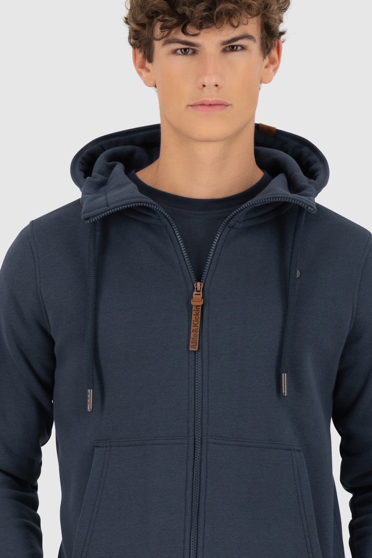 Alife And Kickin TrasherAK A Zip Hoodie Sweat à capuche zippé bleu foncé M Figure 5