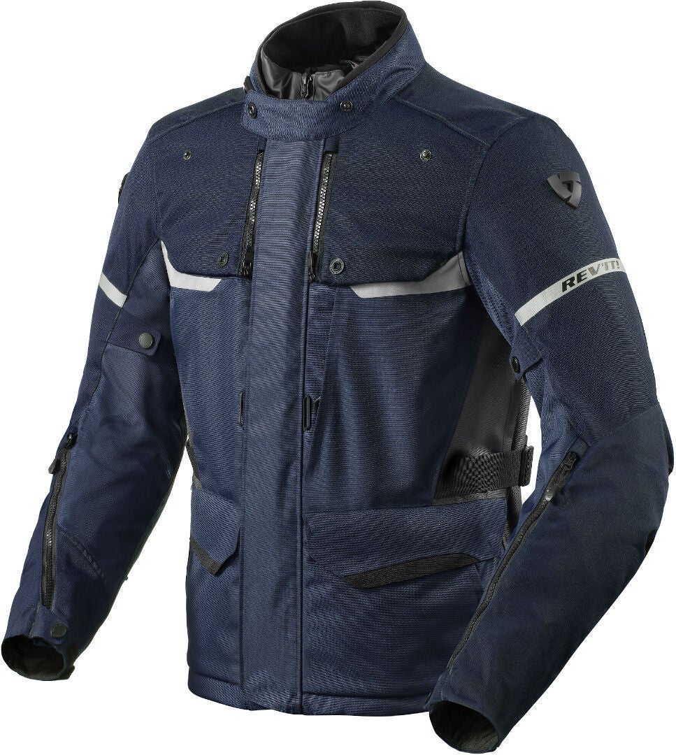 Revit Outback 4 H2O Jaqueta têxtil da motocicleta azul escuro L Figura 1