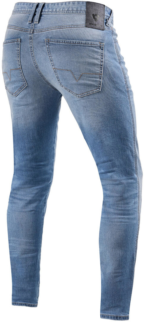 Revit Piston 2 SK Motorcycle Jeans light blue Short 31 Figure 2