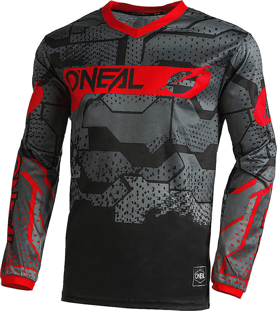 Oneal Element Camo V.22 Motocross Jersey sort/grå/rød XXL Figur 1
