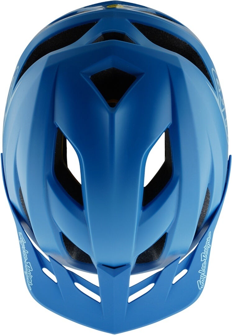 Troy Lee Designs Mips Flowline Point Kinderen Fietshelm Blue Matt 48-53 cm Figuur 3