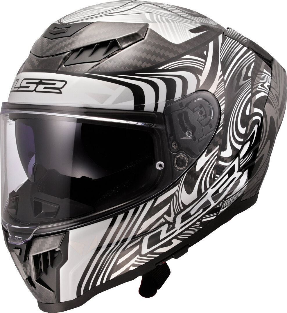 LS2 FF807 Dragon Enthum Carbon Kask Carbon/White XXS (51/52) Rysunek 1
