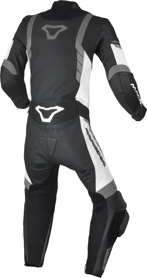 Macna Varshall Junior perforeret Kids One Piece Motorcykel læderdragt Sort/hvid 152 Figur 2