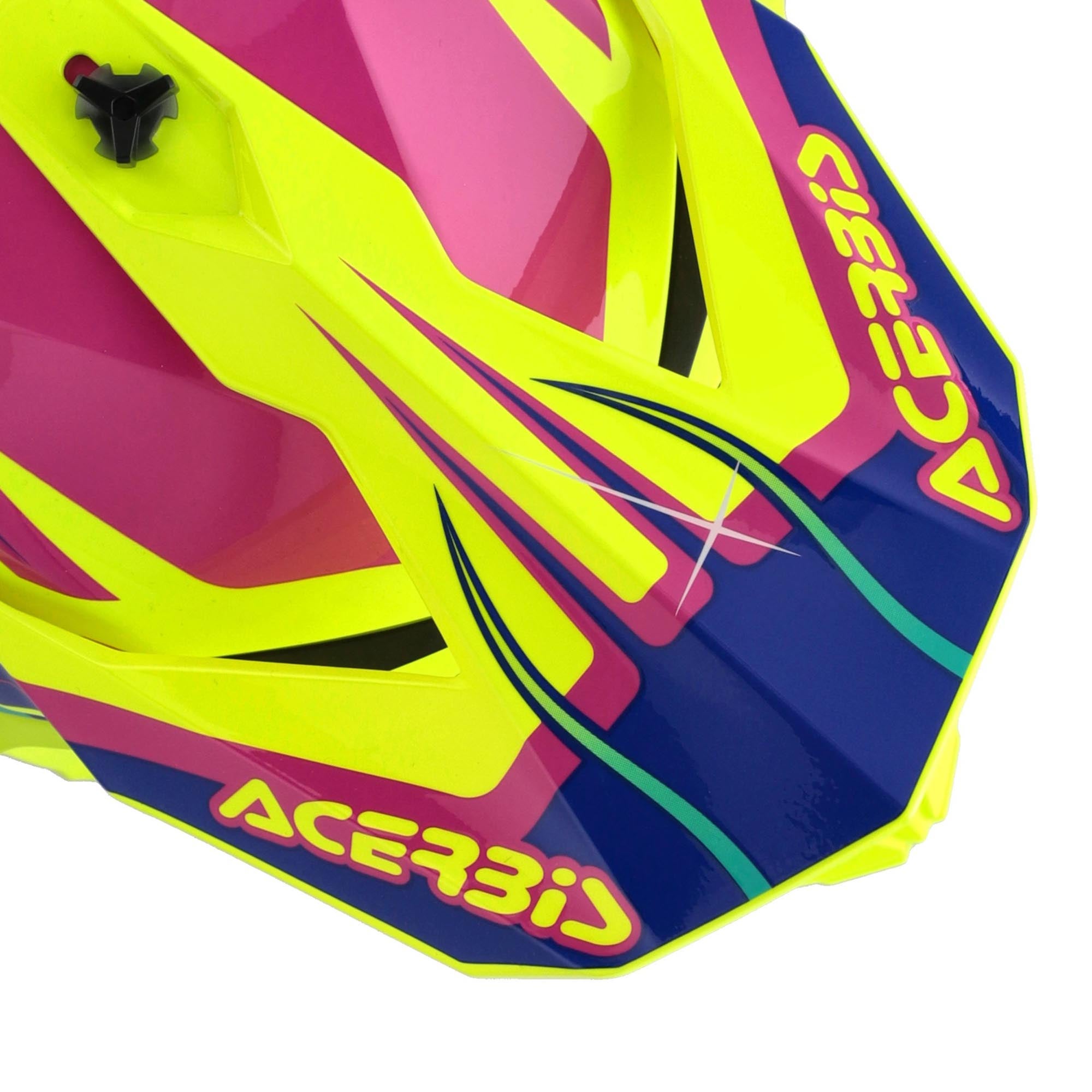 Acerbis Linear Graphic 2026 Casco da motocross rosa/neon-giallo/turchese L (59/60) Figura 7