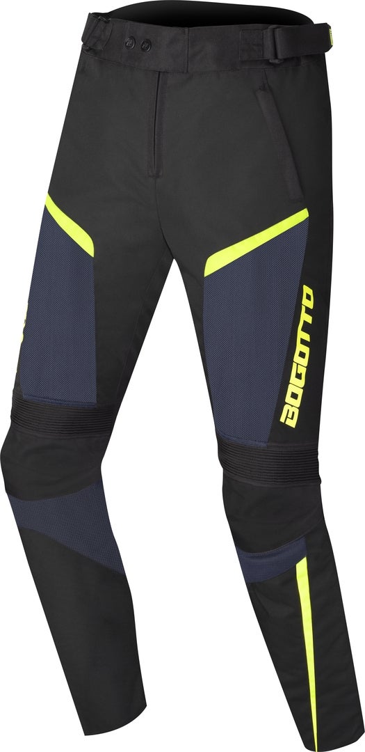Bogotto Blaze-Air Motorcykel Tekstil Bukser sort/blå/fluo-gul M Figur 1