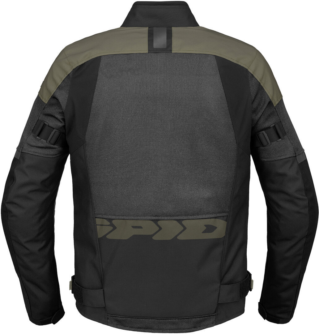 Spidi Tour Net Tex Motorcycle Textile Jacket black/olive XL Figure 2
