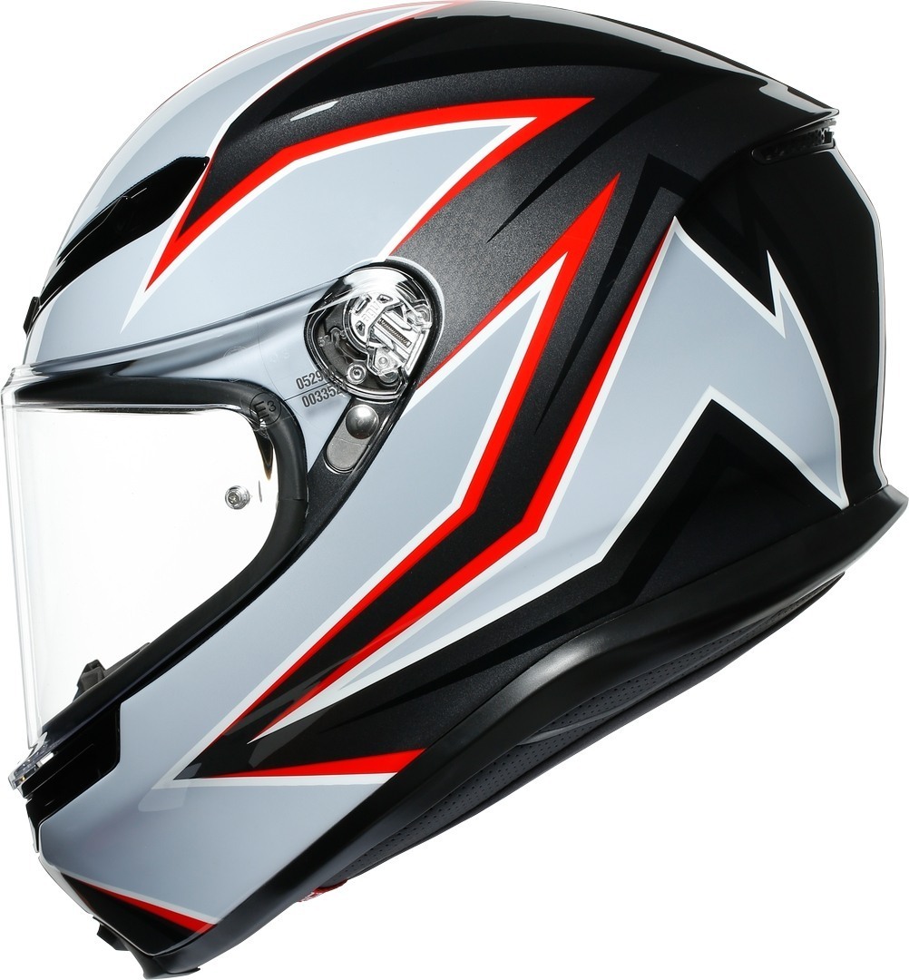 AGV K-6 Flash Helm schwarz matt/grau MS (57/58) Abbildung 5