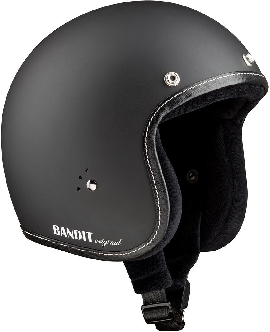 Bandit Men's Black Matt Jet Premium Line Jet Helmet