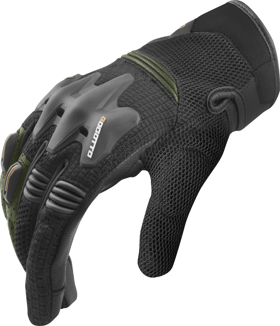 Bogotto Xatran Mănuși de motocicletă perforate Negru/Verde M Figura 3