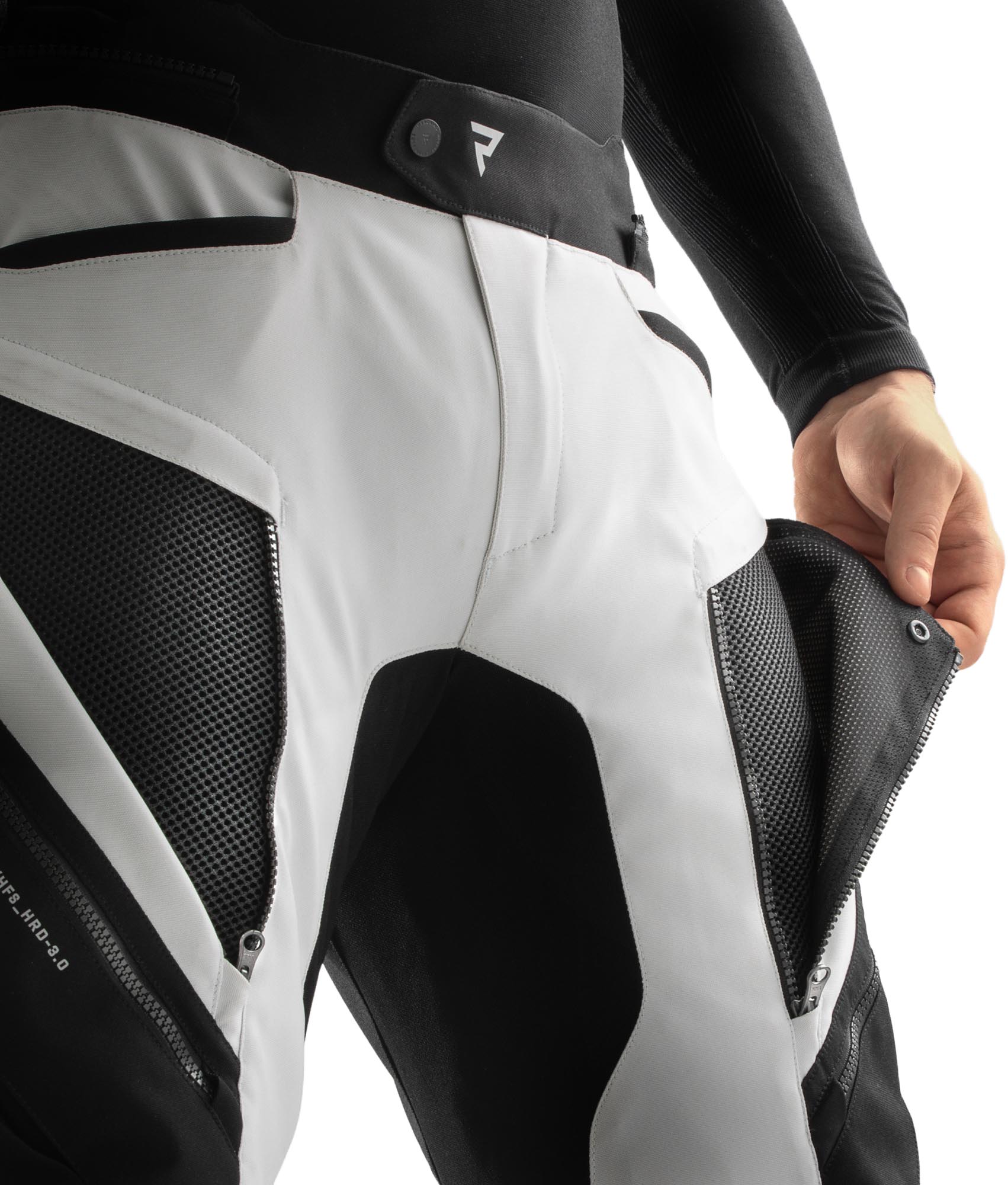 Rebelhorn Hardy 3.0 wasserdichte Motorrad Textilhose schwarz/grau M Abbildung 4