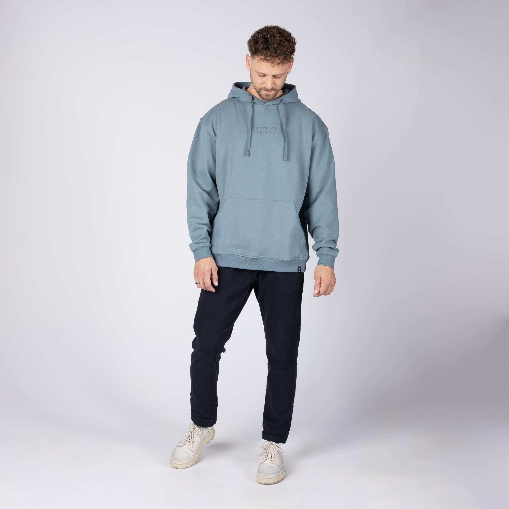 IXS Brand 1.0 후디 파란색/회색 XL 그림 5