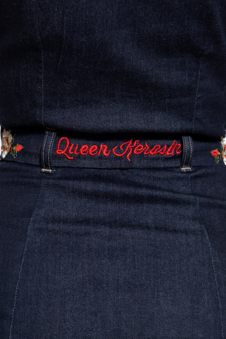 Queen Kerosin Swing Rochia blugilor pentru doamne 3XL Figura 8