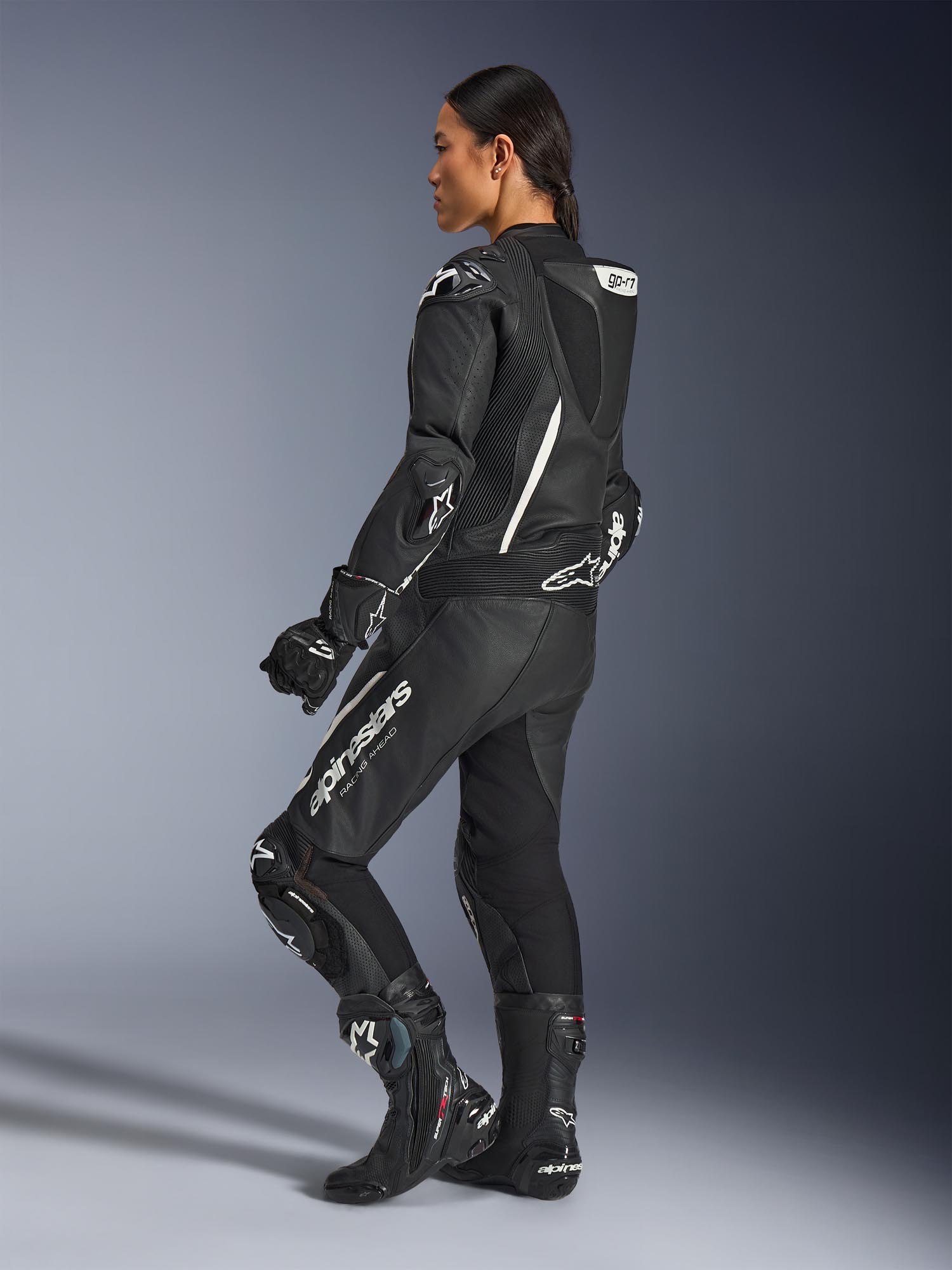 Alpinestars Stella GP-R7 Damer 1-delt motorcykellæderdragt Sort 44 Figur 4