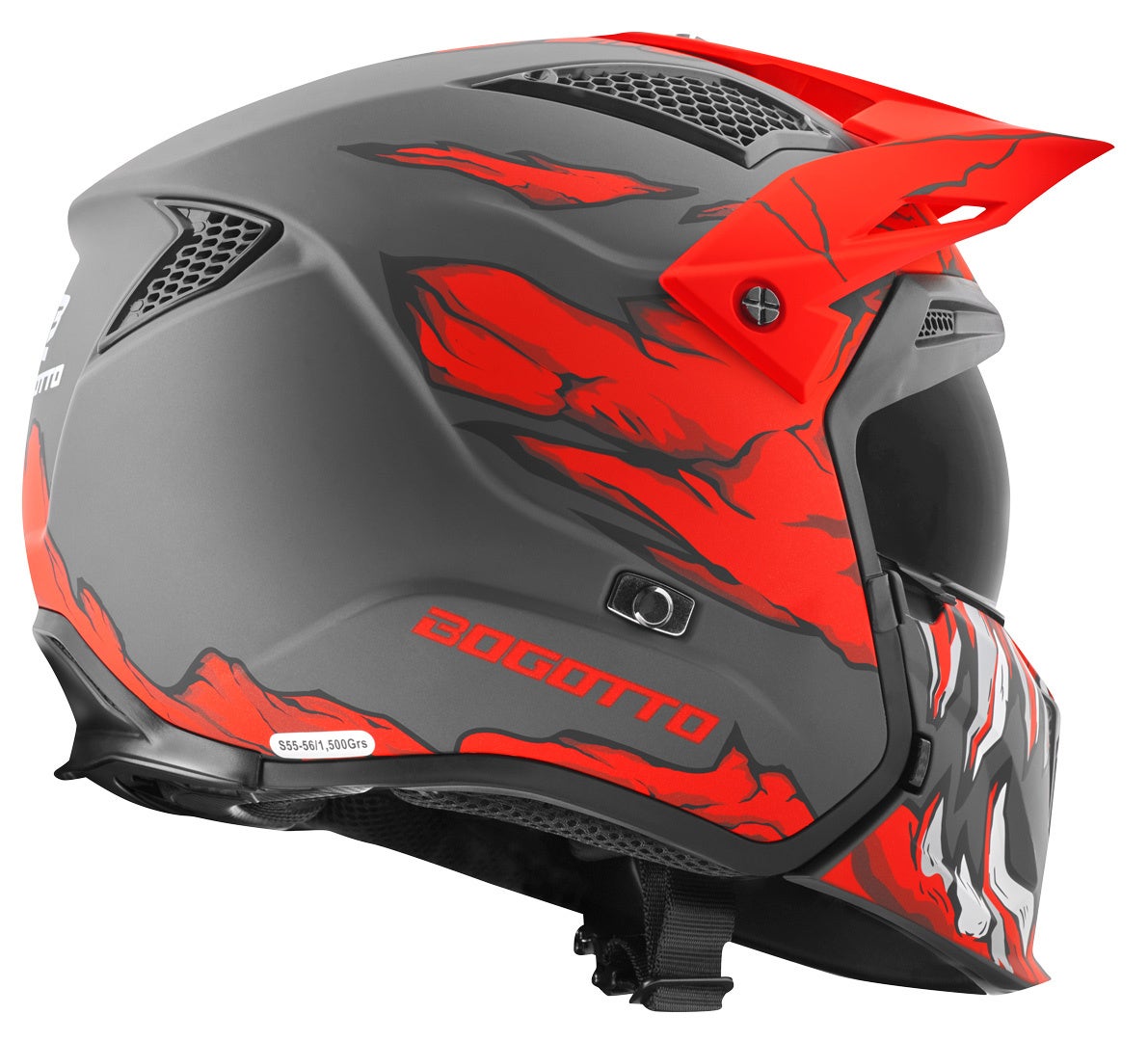 Bogotto Radic Skulash Casco rosso/nero L Figura 18