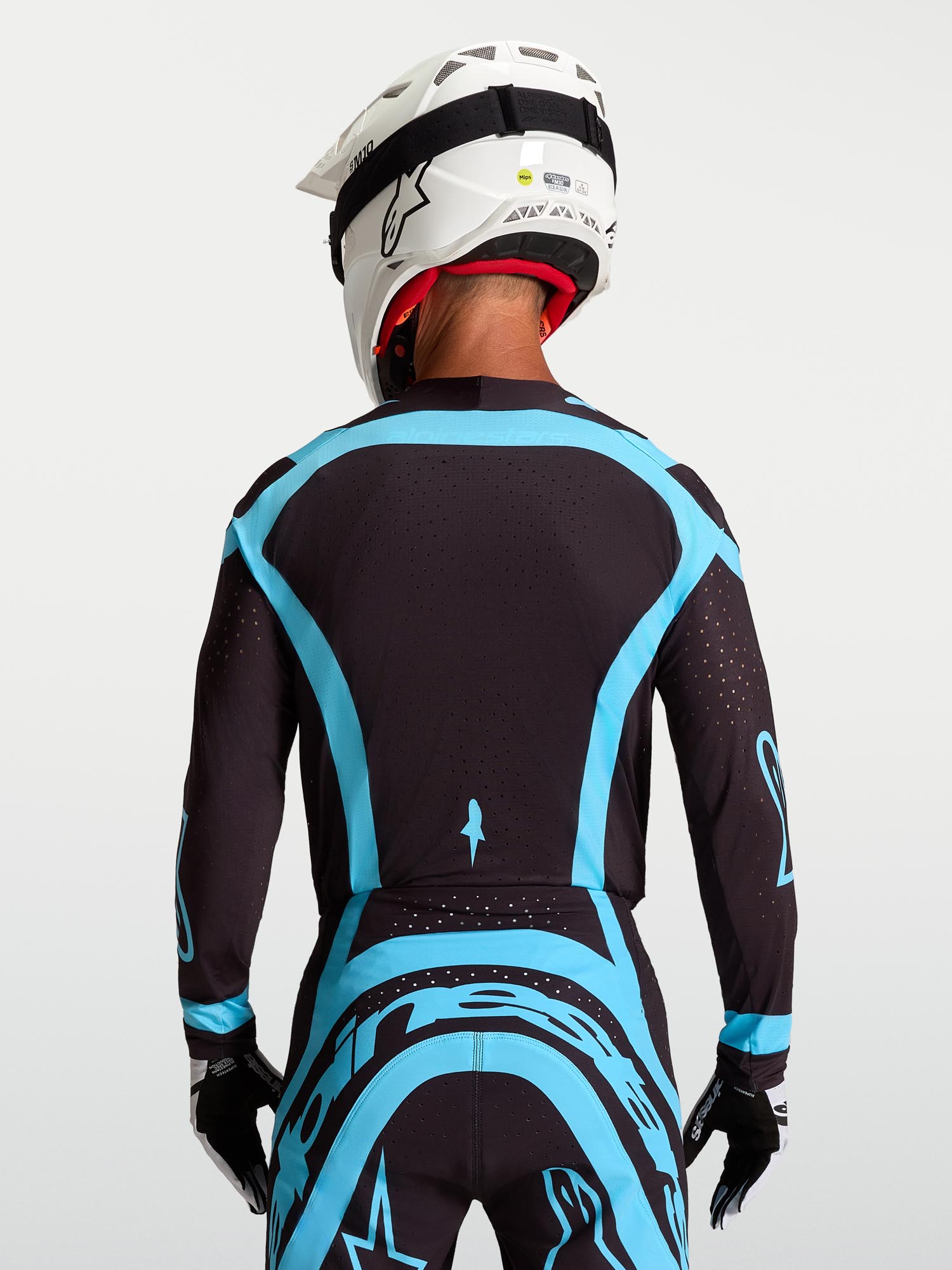Alpinestars Supertech Vesta Motocrosstrøje Sort/turkis M Figur 11