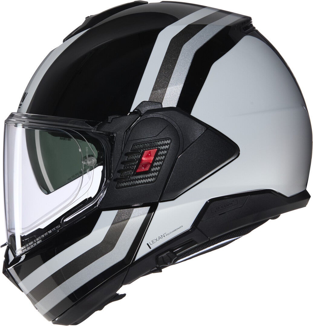 Nolan N120-1 Lineo N-Com Casco nero/bianco/argento L (60) Figura 2