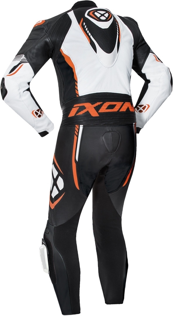 Ixon Vortex 2 One Piece Motorcycle Leather Suit black/white/orange S Figure 2