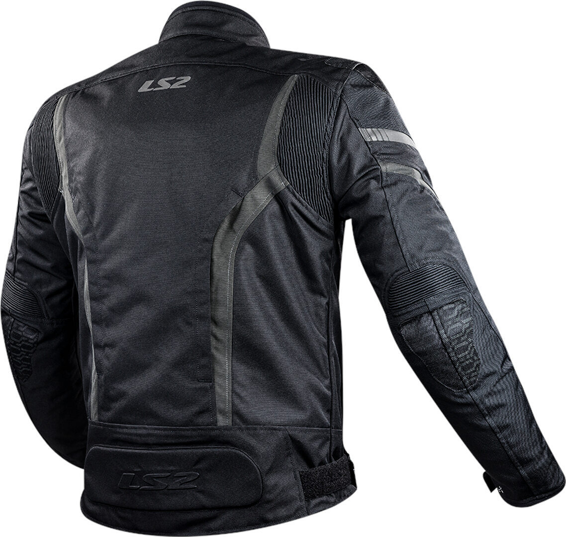 LS2 Gate waterproof Motorcycle Textile Jacket black/dark grey 4XL Figure 2