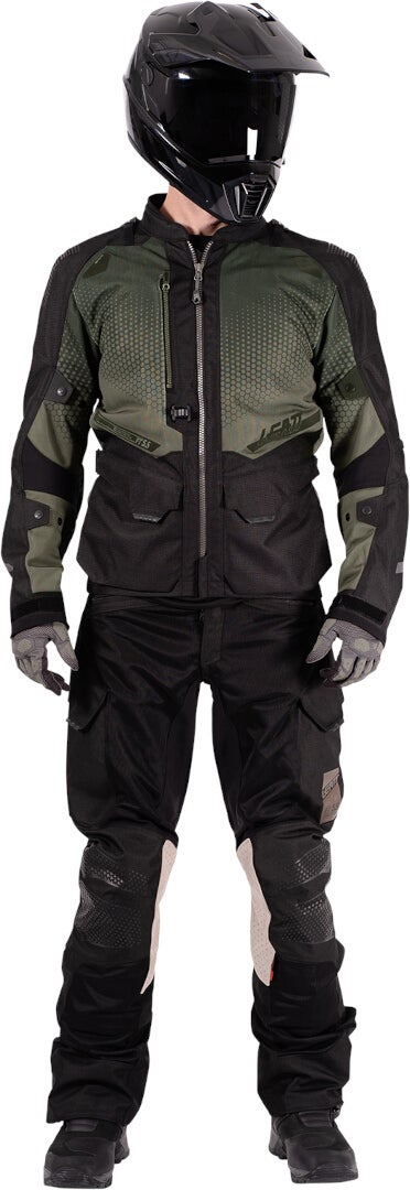 Side view of Leatt ADV Flowtour 5.5 waterproof Motorcycle Textile Jacket