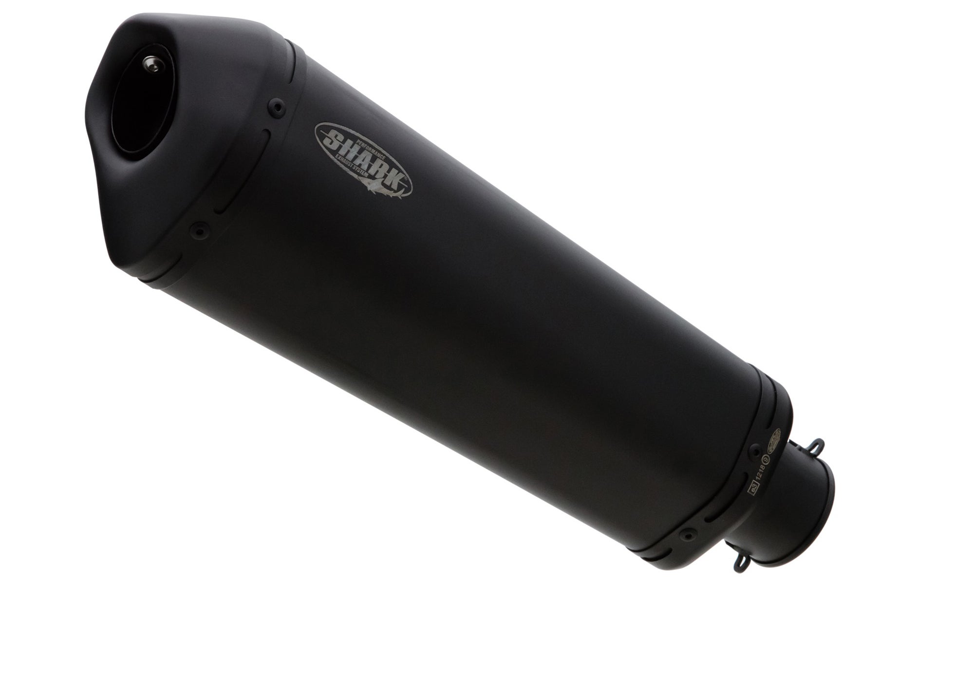 SHARK EXHAUST DSX-10 с покритие от неръждаема стомана, матово черно Фигура 1