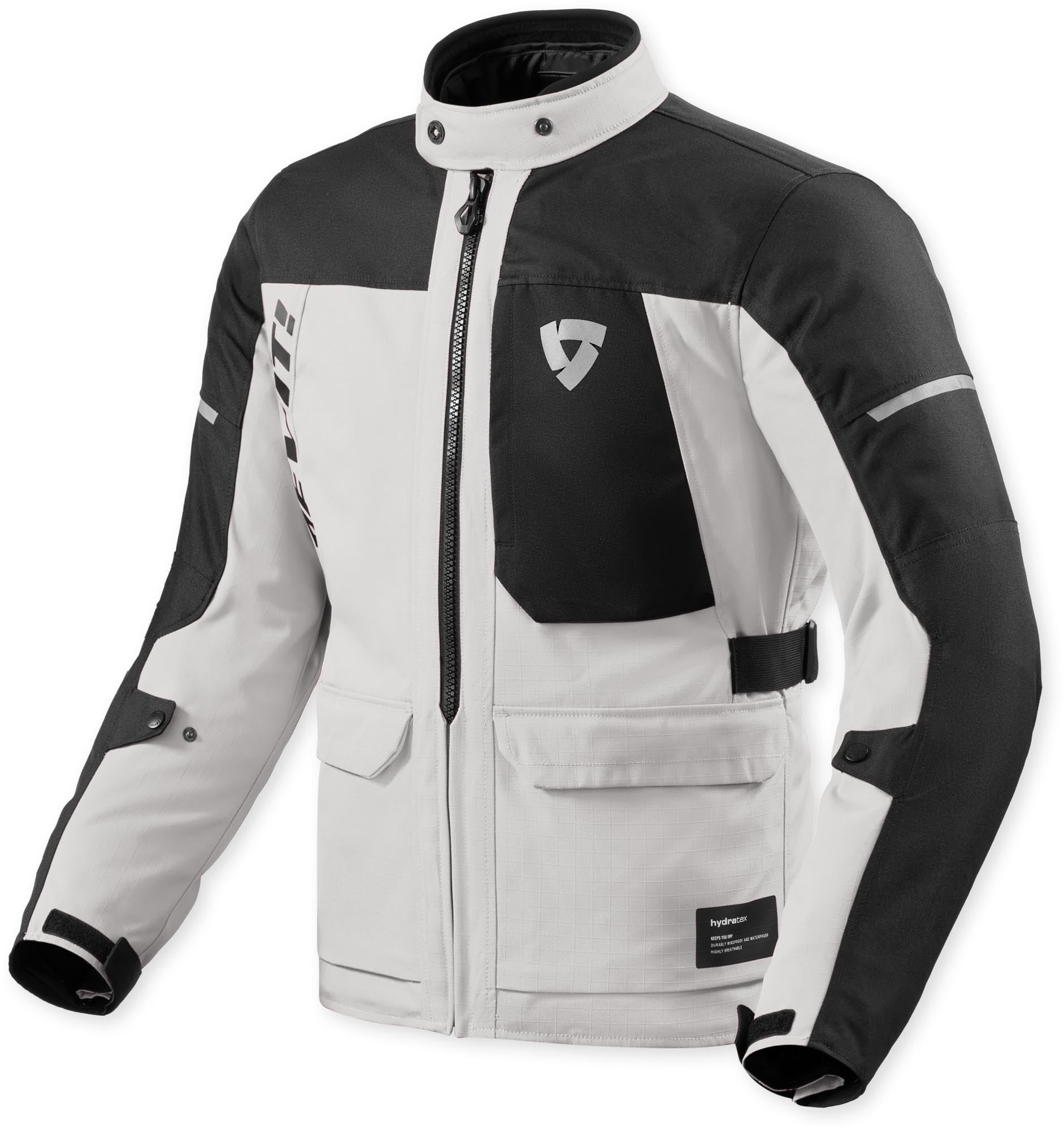 Revit Convergent H2O waterproof Motorcycle Textile Jacket silver/black 2XL Figure 1