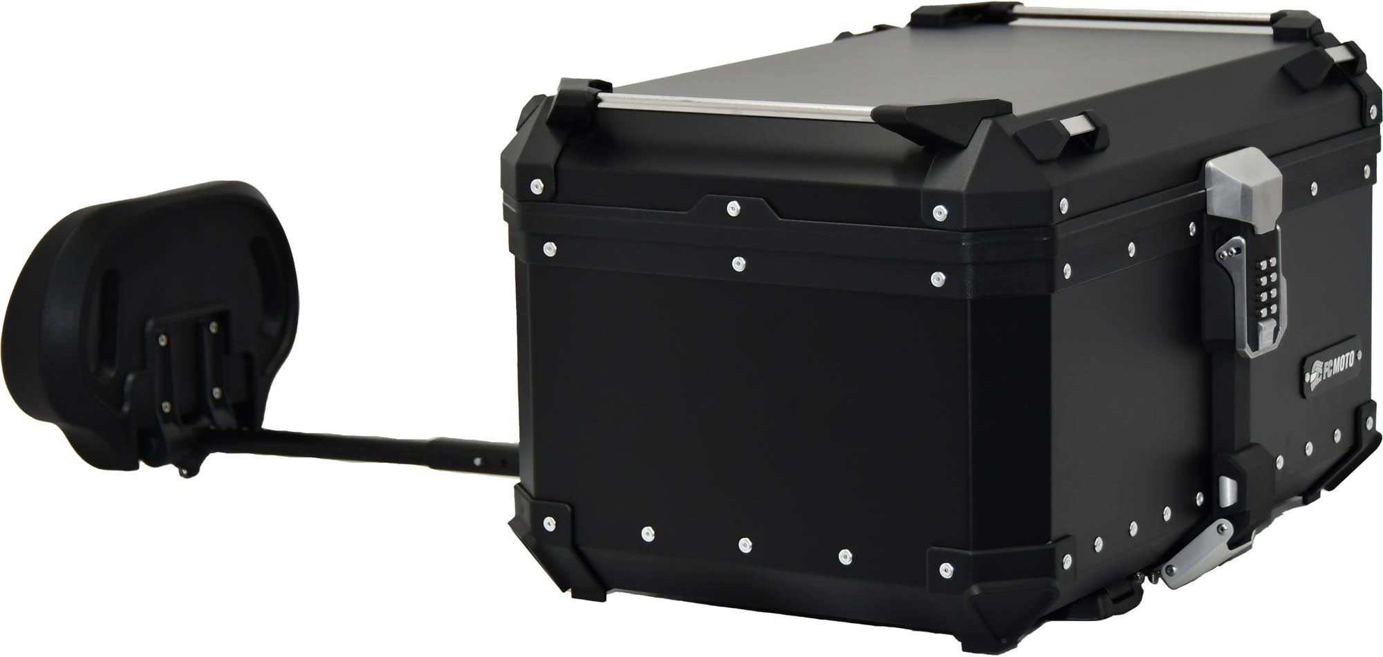 FC-Moto Terreno X PRO Keyless Alu Topcase with adjustable backrest black 65 Ltr. Figure 5