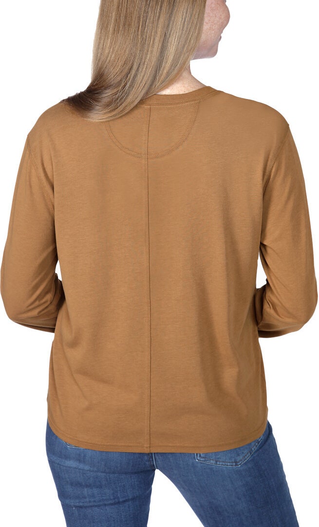 Carhartt Relaxed Fit Lightweight Pocket Camicia a maniche lunghe da donna marrone L Figura 3